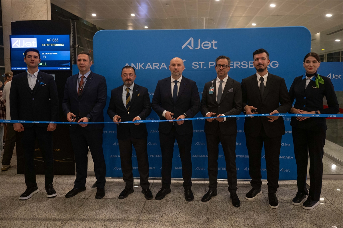 AJet'in Ankara-St. Petersburg hattındaki ilk uçuşu yapıldı