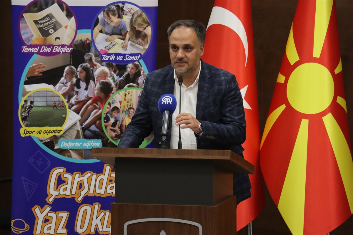 Üsküp'te TİKA destekli yaz okulunun sertifika töreni düzenlendi