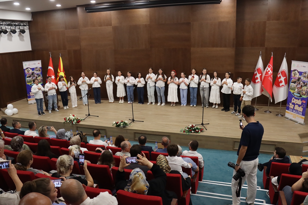 Üsküp'te TİKA destekli yaz okulunun sertifika töreni düzenlendi