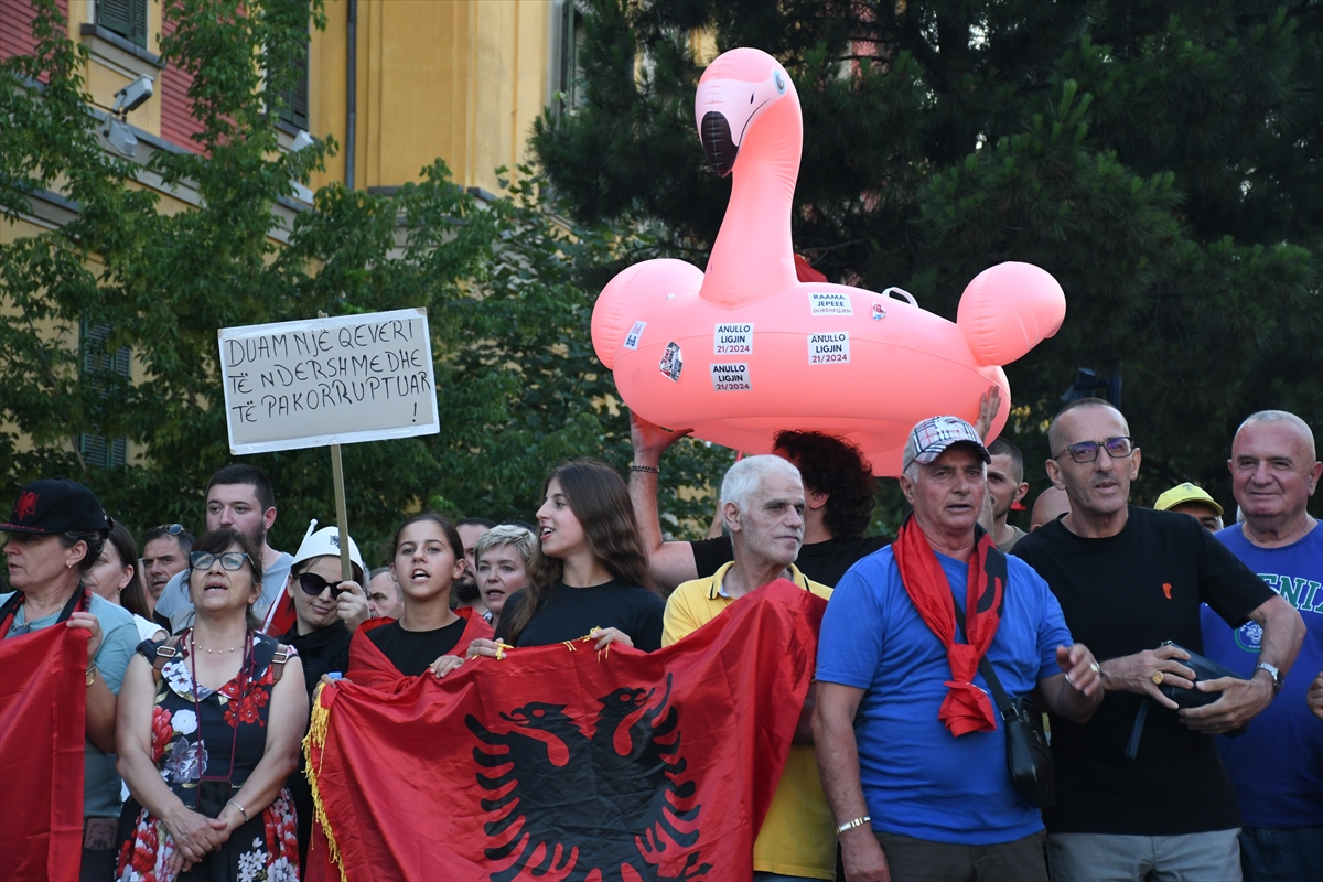 Arnavutluk'ta Zvernec'teki turizm projesine karşı gösteriler sürüyor