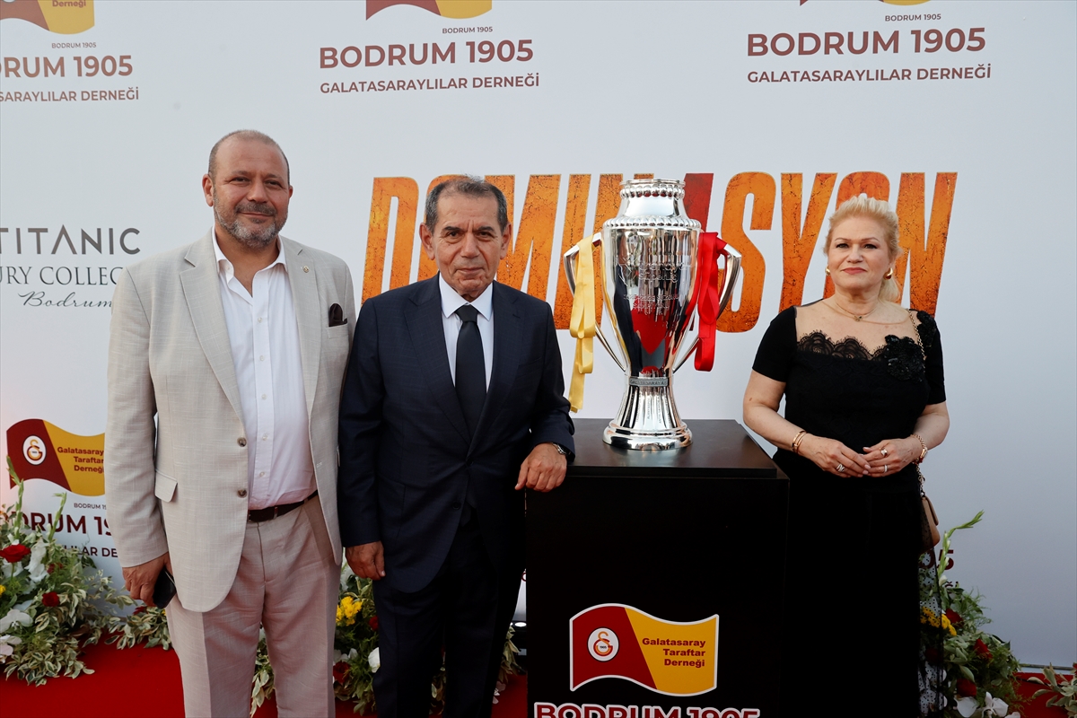 Bodrum'da Galatasaray'ın 26. şampiyonluğu için gece düzenlendi