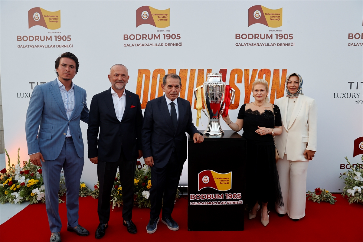 Bodrum'da Galatasaray'ın 26. şampiyonluğu için gece düzenlendi