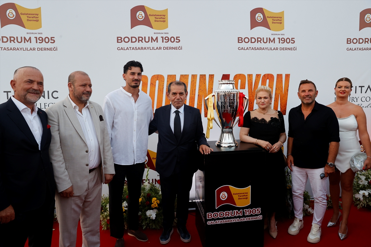 Bodrum'da Galatasaray'ın 26. şampiyonluğu için gece düzenlendi