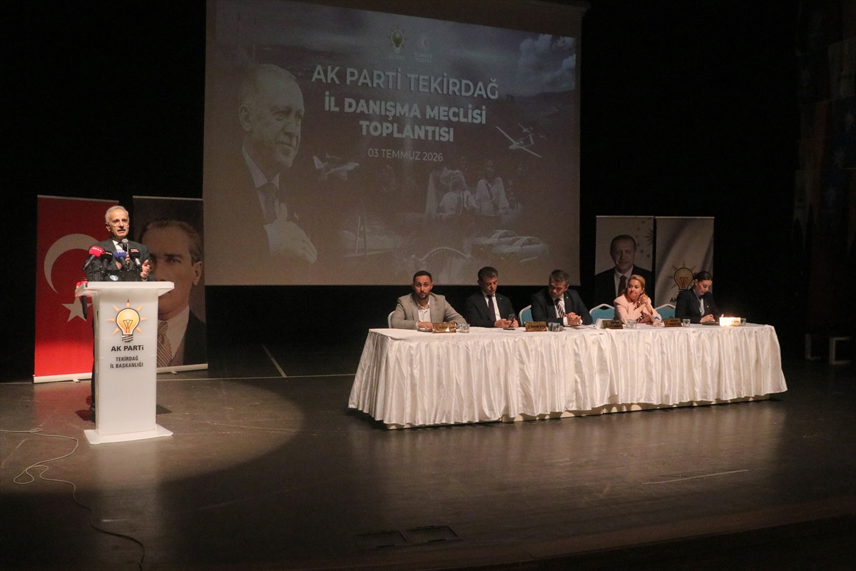 Bakan Uraloğlu, Tekirdağ'da AK Parti İl Danışma Meclisi Toplantısı'nda konuştu: