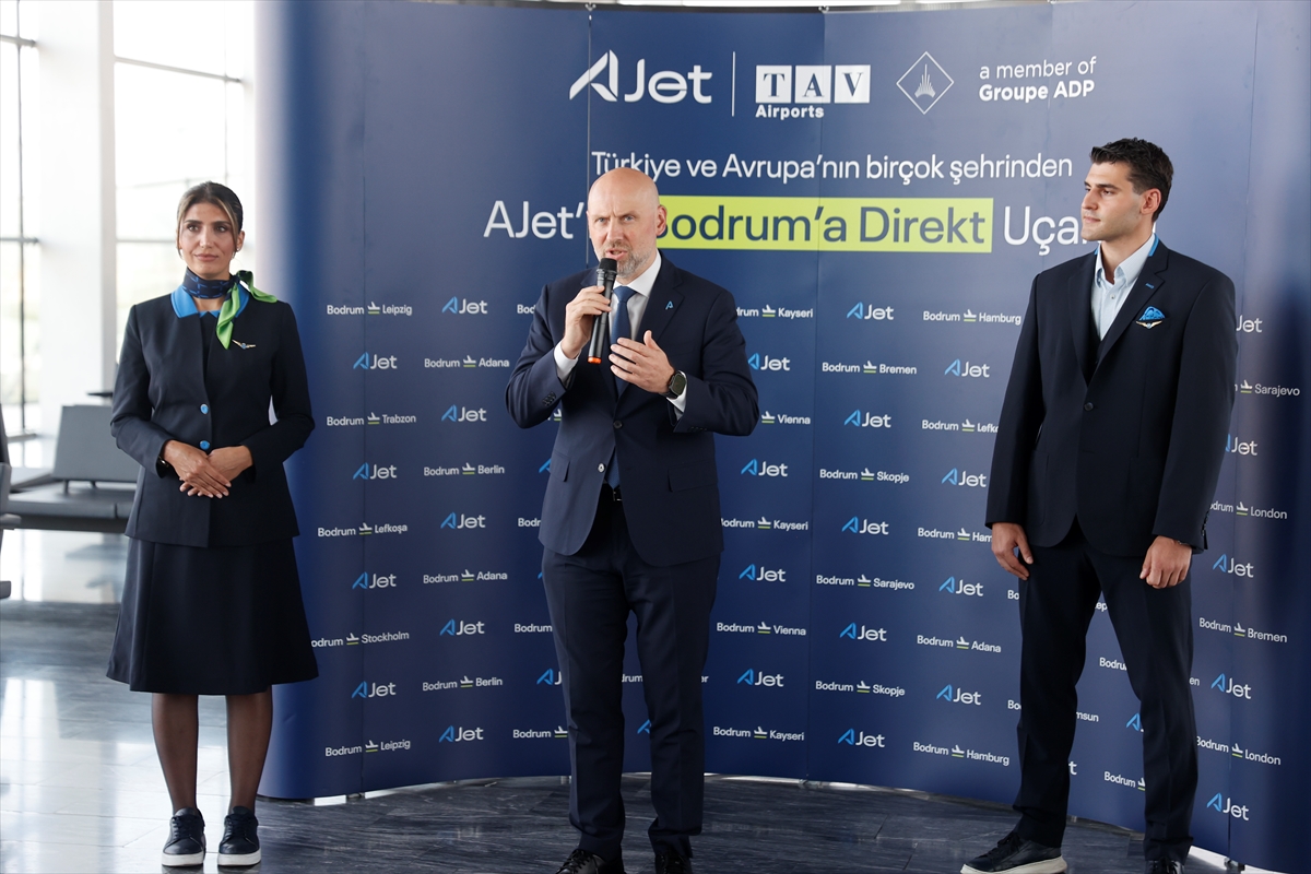 AJet, Milas-Bodrum Havalimanı'ndan Avrupa'ya direkt uçuşlara başladı
