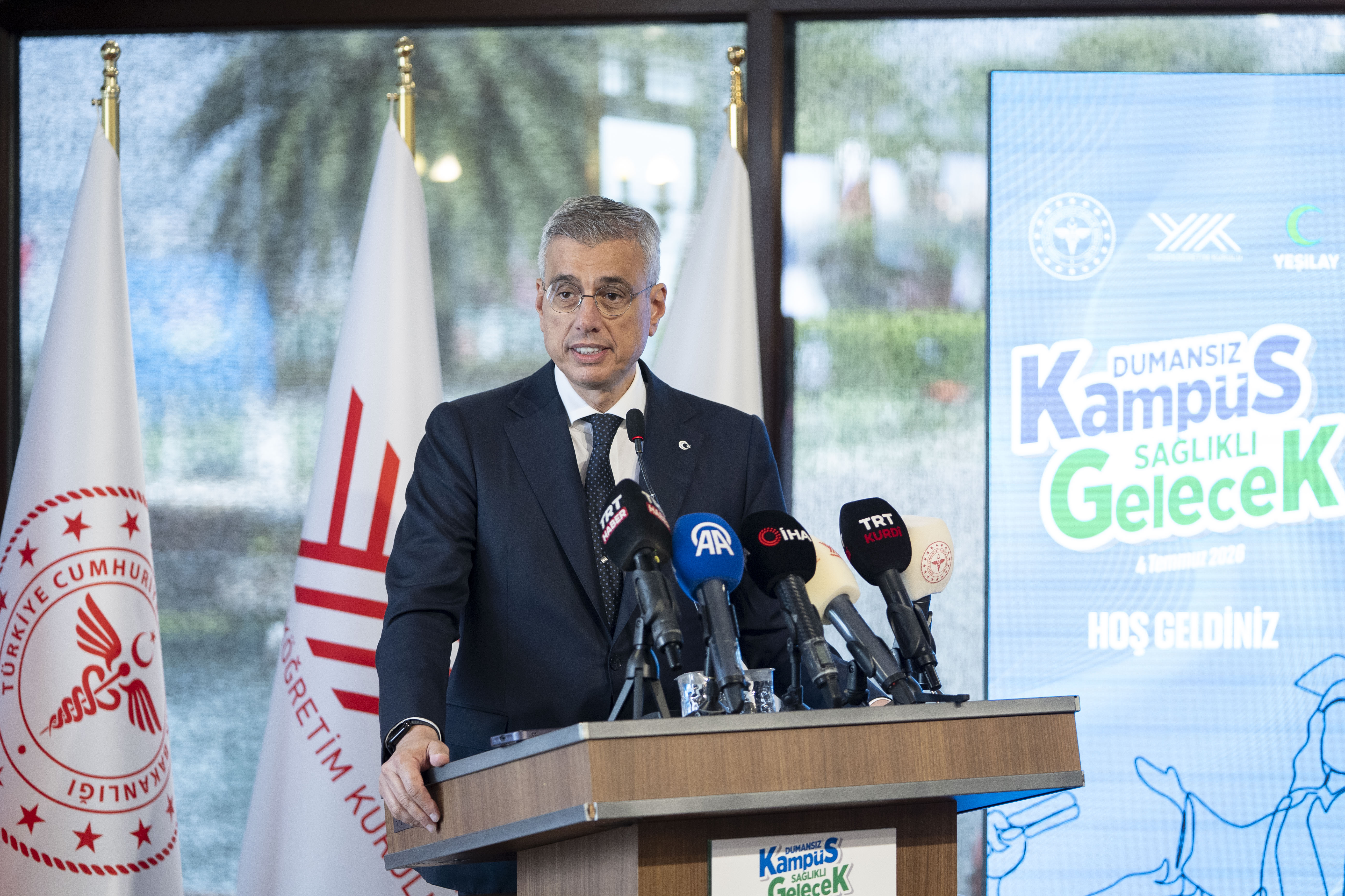 Bakan Memişoğlu, "Dumansız Kampüs, Sağlıklı Gelecek Projesi"nin tanıtım programında konuştu: