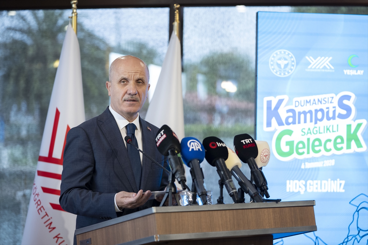 Bakan Memişoğlu, "Dumansız Kampüs, Sağlıklı Gelecek Projesi"nin tanıtım programında konuştu: