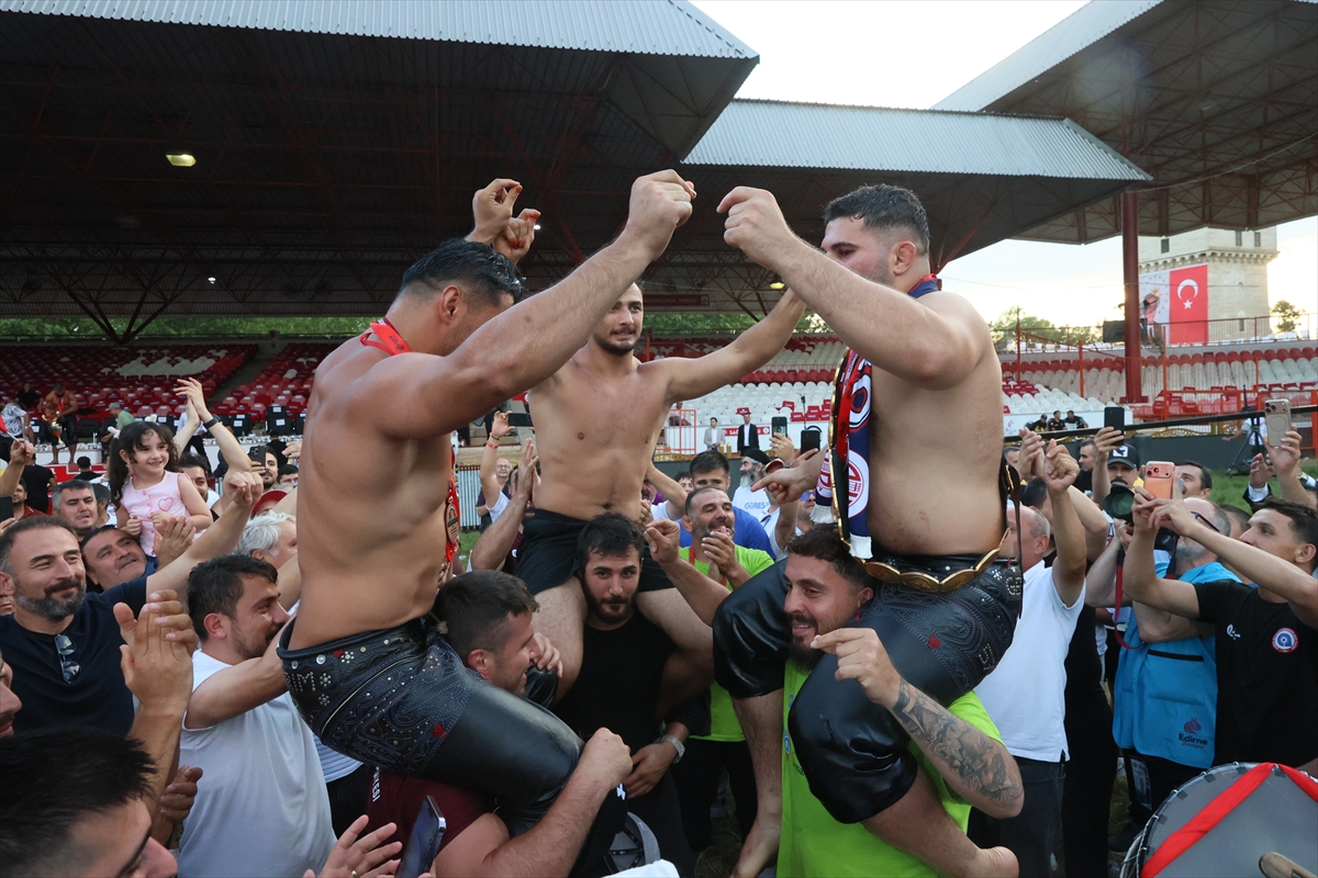 665. Tarihi Kırkpınar Yağlı Güreşleri'nde başpehlivanlığı Erkan Taş kazandı
