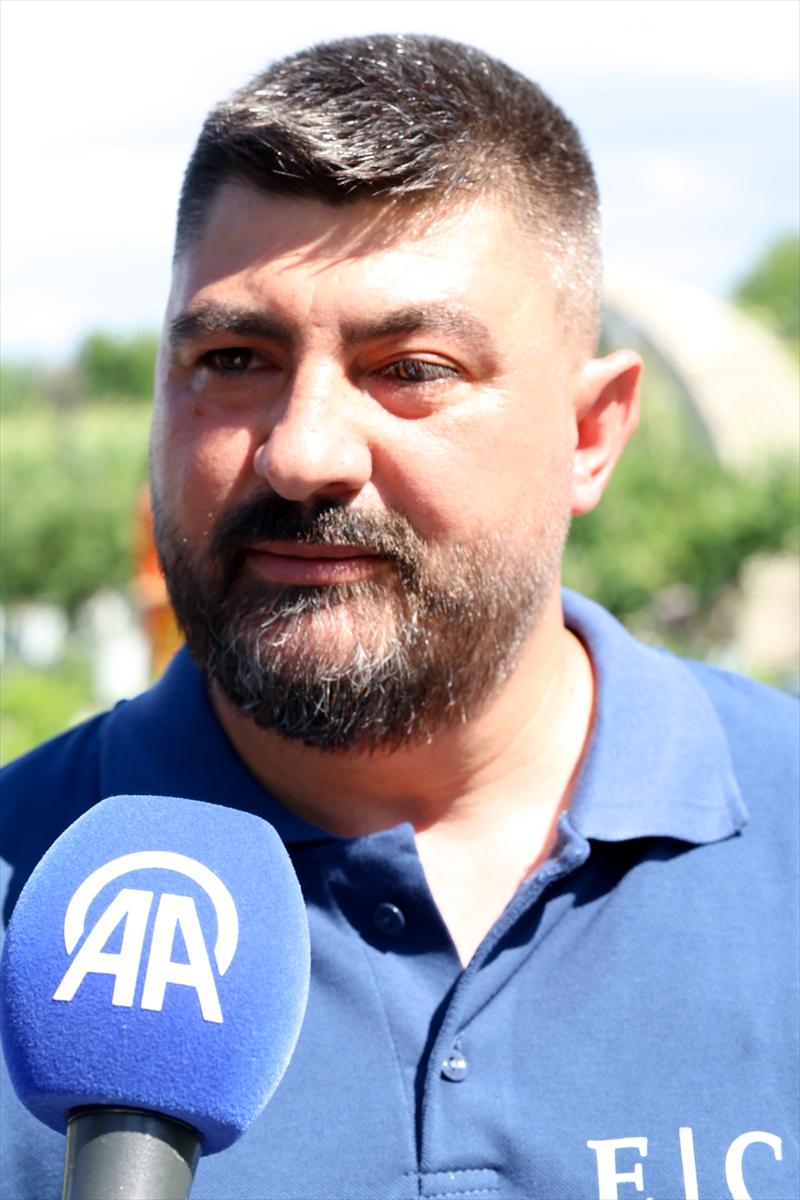 Sakarya'da kurulan mavi yemiş bahçesi ziyaretçilere hasat imkanı sunuyor