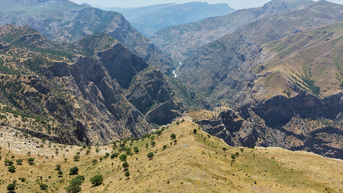 Siirt'te 2156 rakımlı yayla dronla görüntülendi