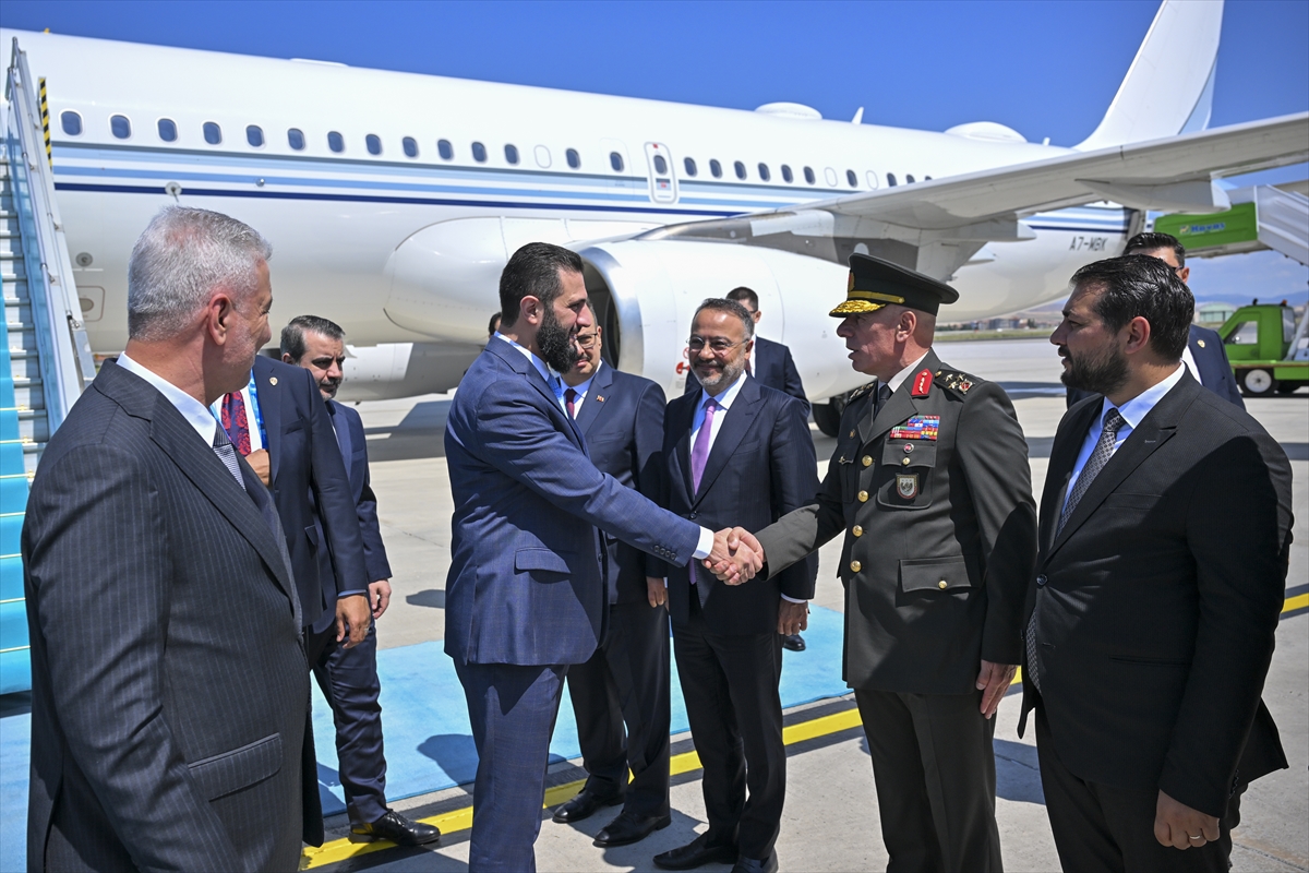 NATO ANKARA ZİRVESİ - Suriye Cumhurbaşkanı Ahmed Şara Ankara'ya geldi