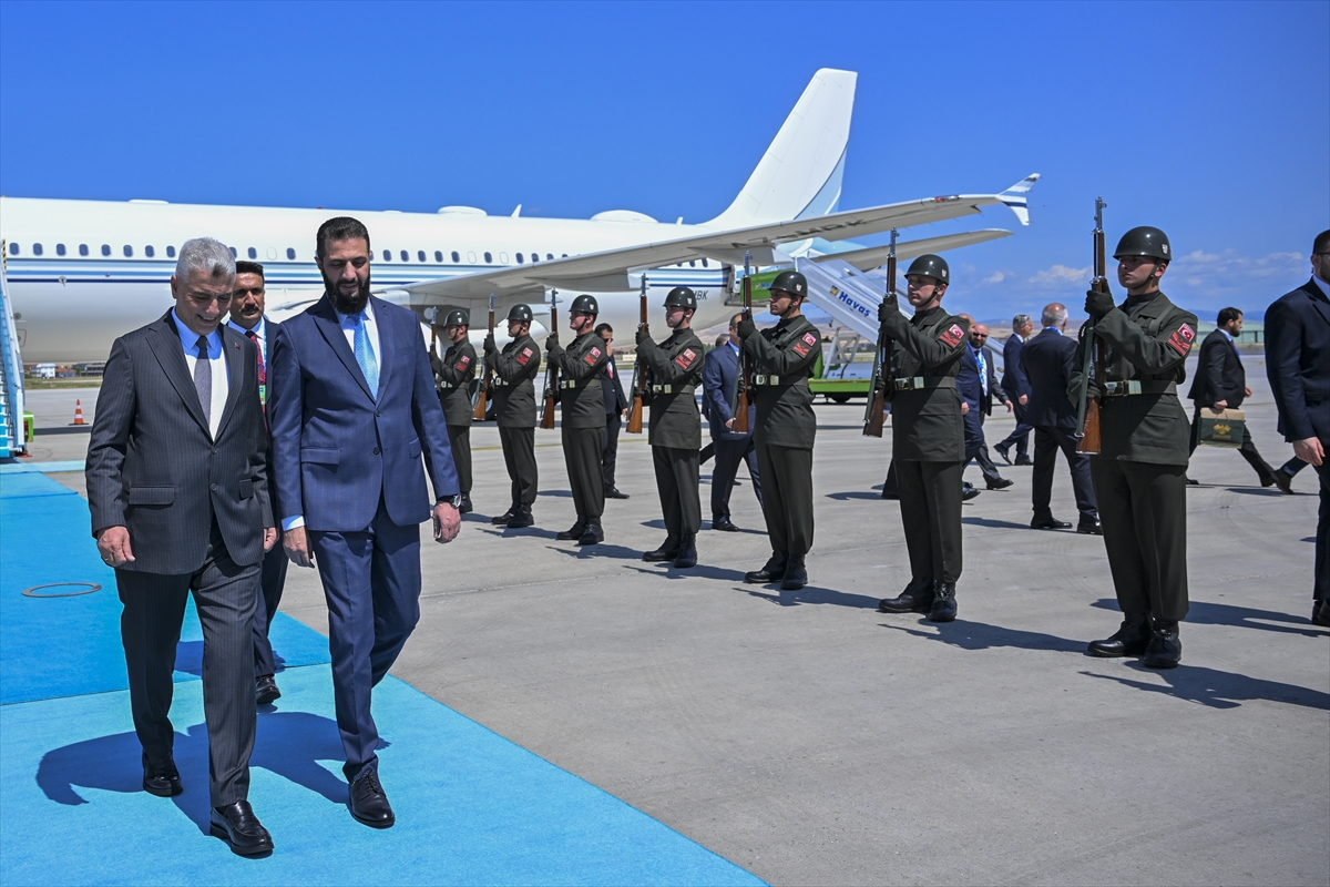 NATO ANKARA ZİRVESİ - Suriye Cumhurbaşkanı Ahmed Şara Ankara'ya geldi