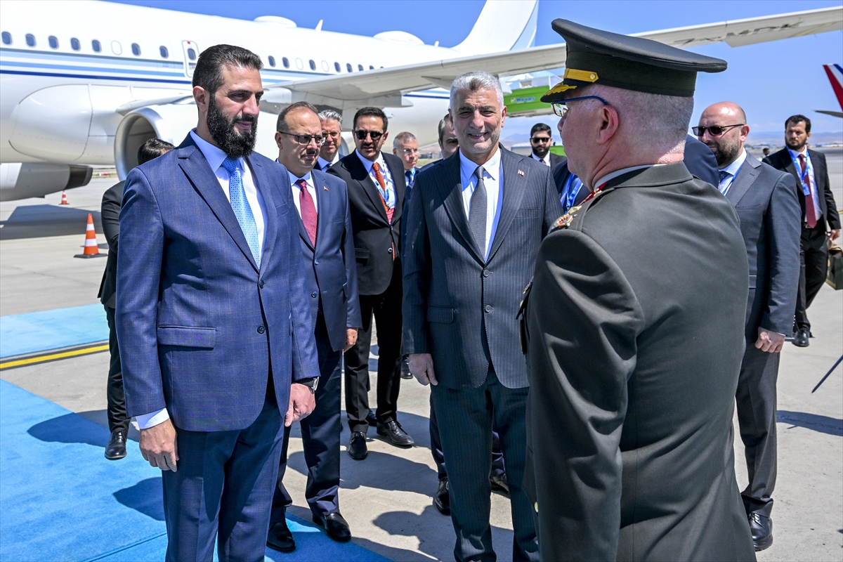 NATO ANKARA ZİRVESİ - Suriye Cumhurbaşkanı Ahmed Şara Ankara'ya geldi