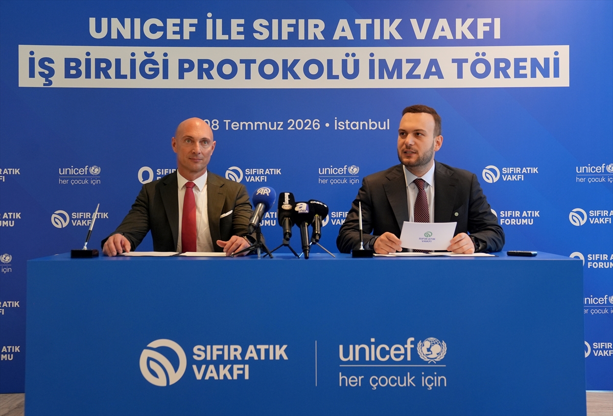 Sıfır Atık Vakfı ile UNICEF Türkiye arasında mutabakat zaptı imzalandı