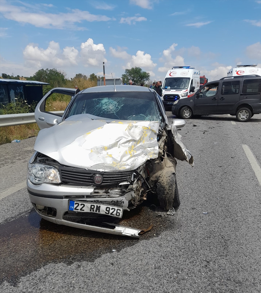 Edirne'de trafik kazası: 6 yaralı