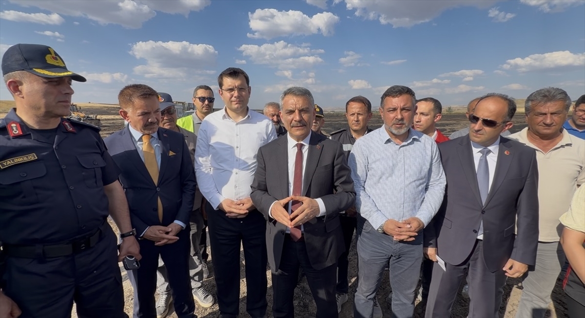 Yozgat'ta hububat tarlası yandı: 150 dekar zarar