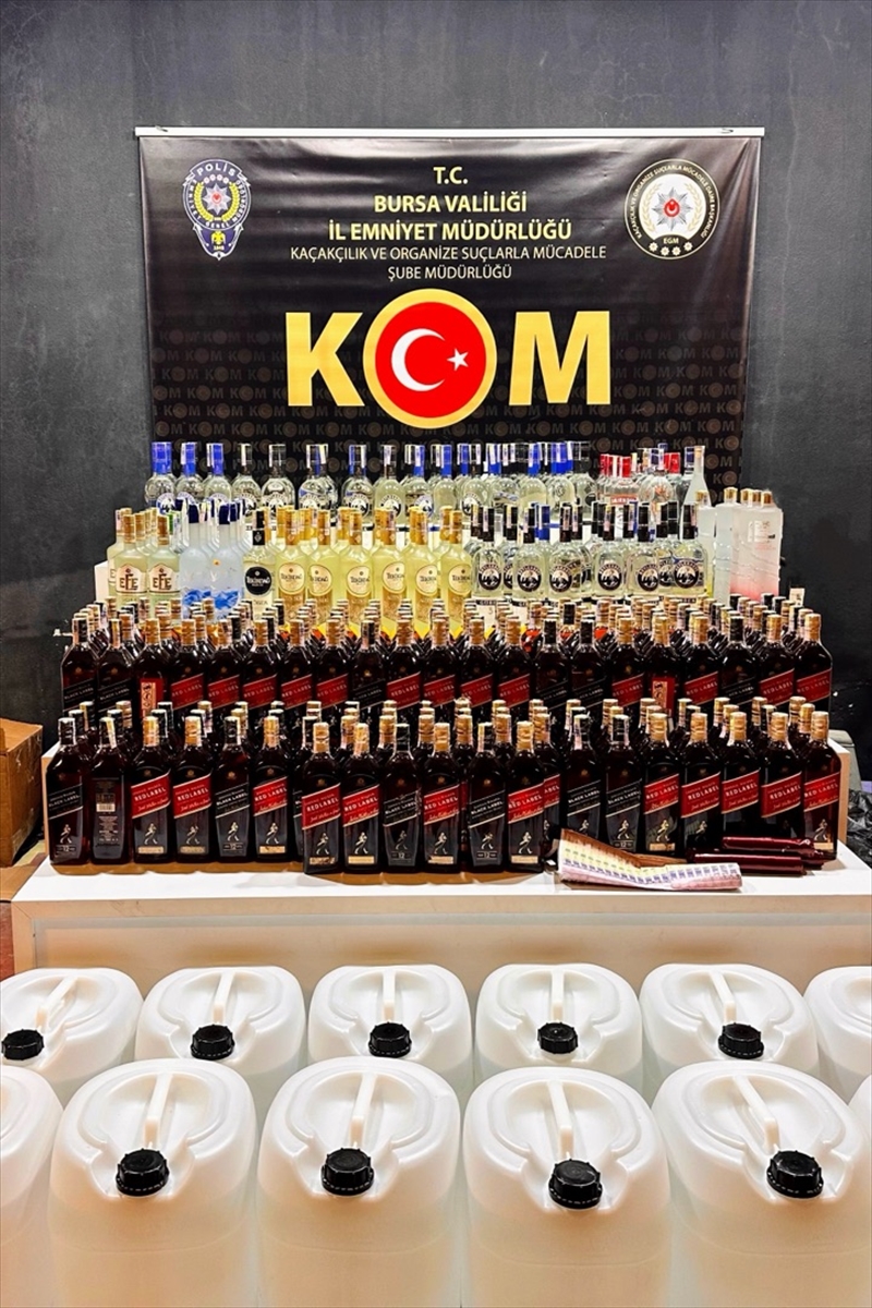 Bursa'da sahte alkol operasyonu: 1 zanlı yakalandı