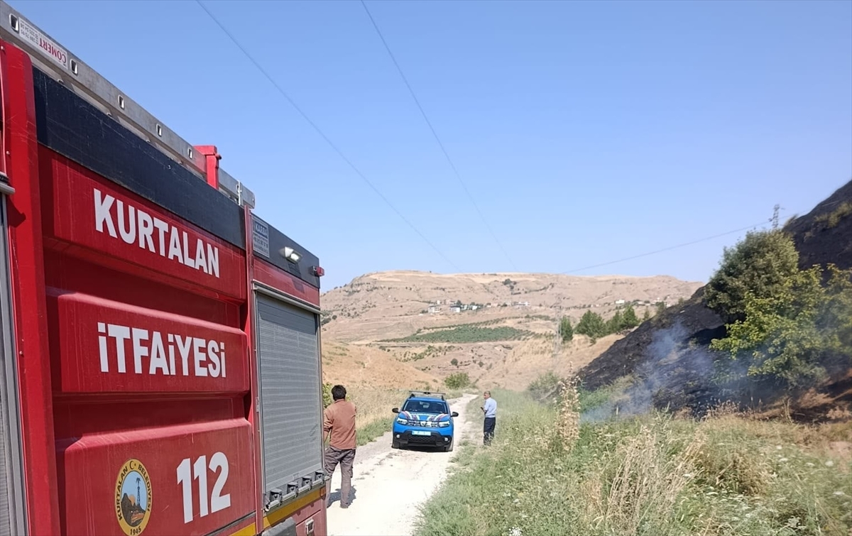 Siirt'te otluk alanda yangın söndürüldü