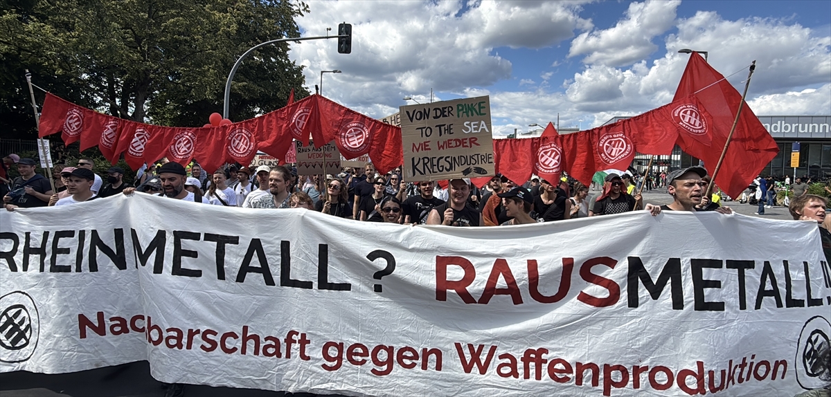 Berlin'de Rheinmetall protestosunda gözaltılar