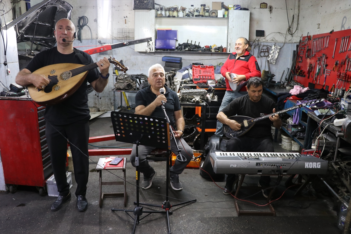 Motor ustaları Grup Sanayi ile konser veriyor