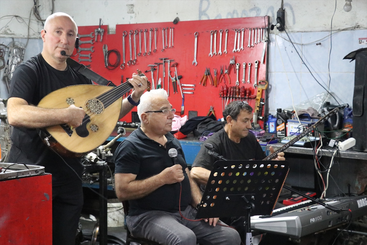 Motor ustaları Grup Sanayi ile konser veriyor