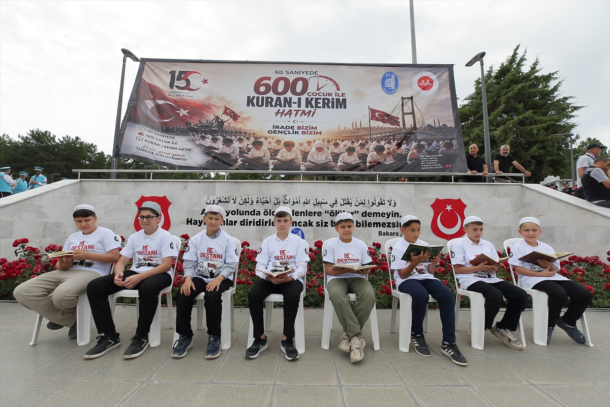 Çorum'da 600 çocukla Kur'an hatmetti