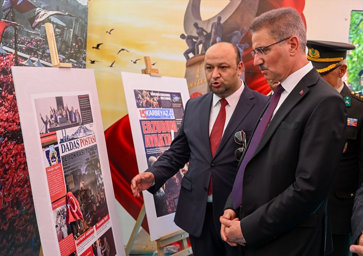 Erzurum'da 15 Temmuz Anma Çadırı Açıldı