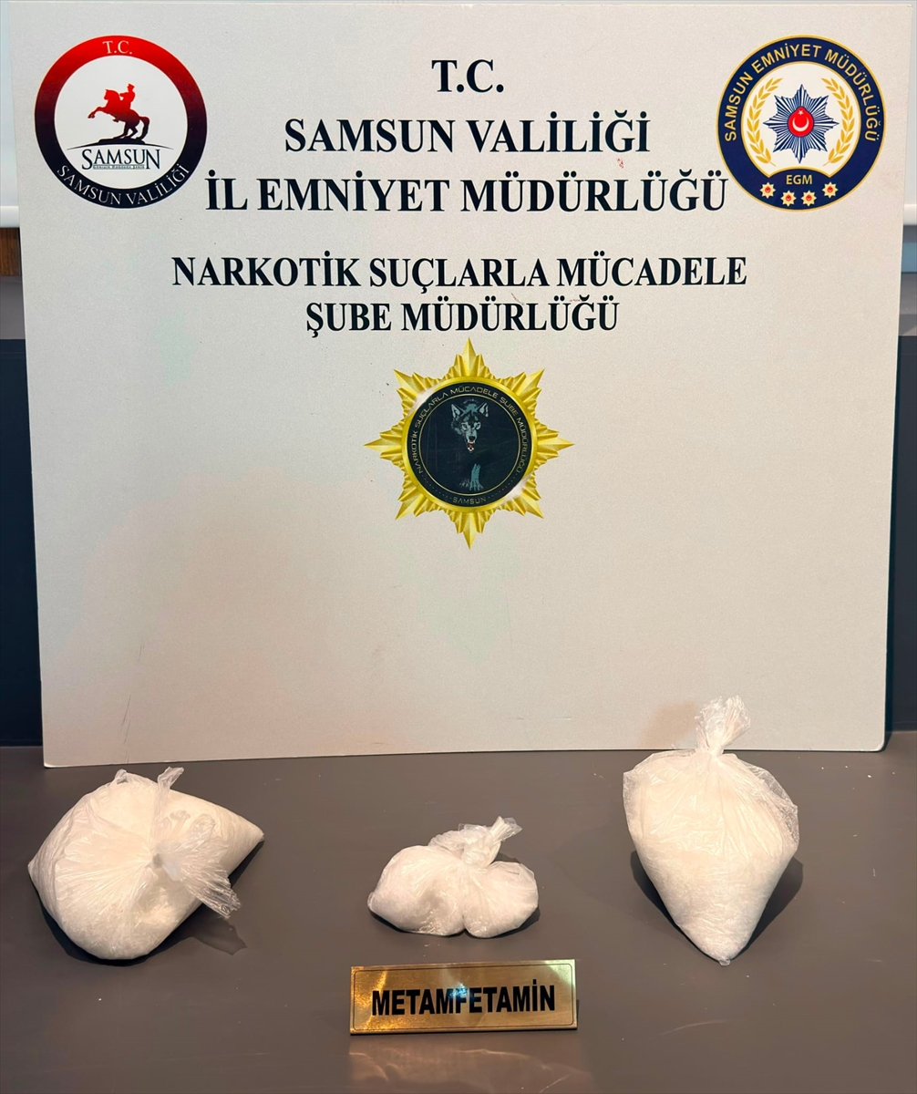 Samsun'da 1 kilo 210 gram sentetik uyuşturucu ele geçirildi