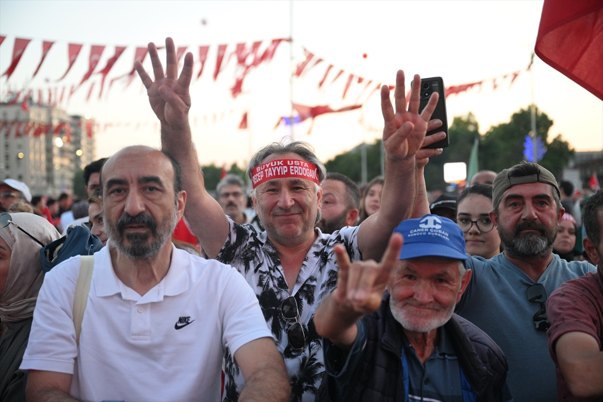 15 Temmuz Yürüyüşleri İç Anadolu'da Yapıldı