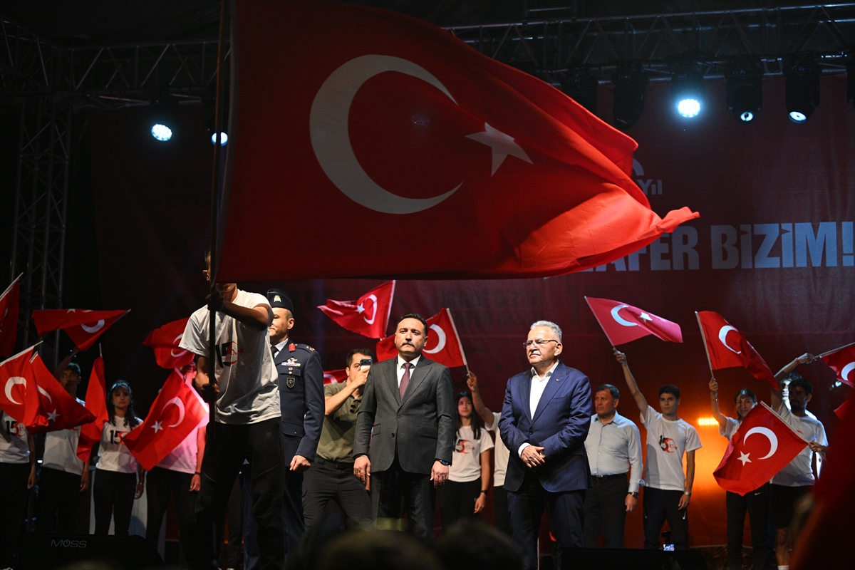 15 Temmuz Yürüyüşleri İç Anadolu'da Yapıldı