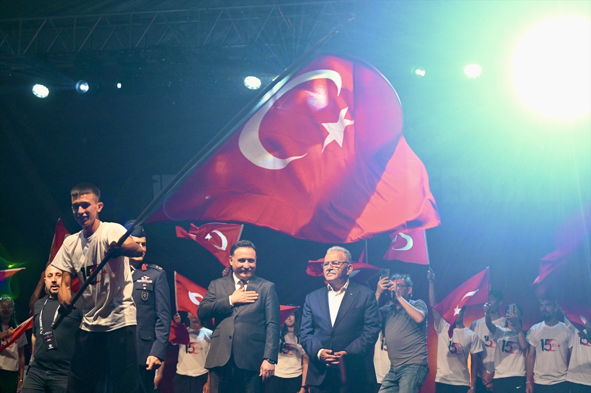 15 Temmuz Yürüyüşleri İç Anadolu'da Yapıldı