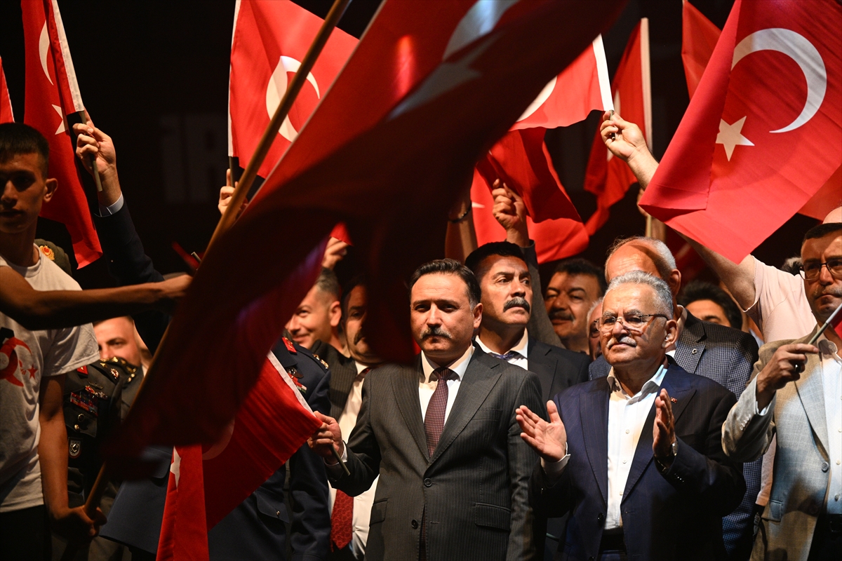 15 Temmuz Yürüyüşleri İç Anadolu'da Yapıldı