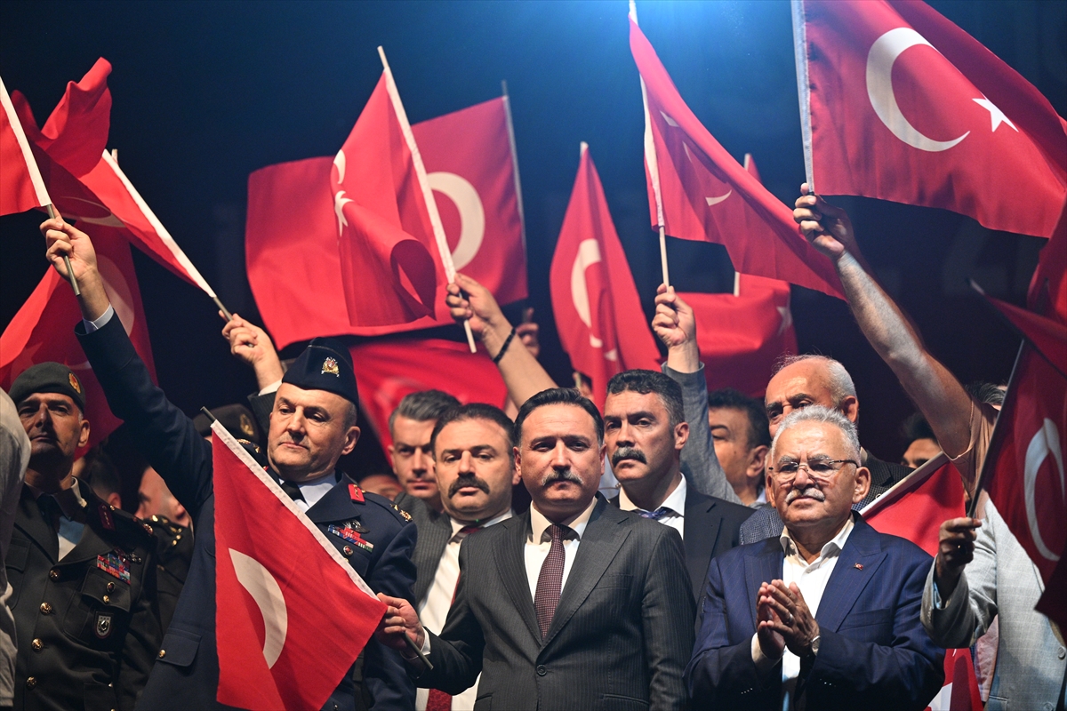 15 Temmuz Yürüyüşleri İç Anadolu'da Yapıldı