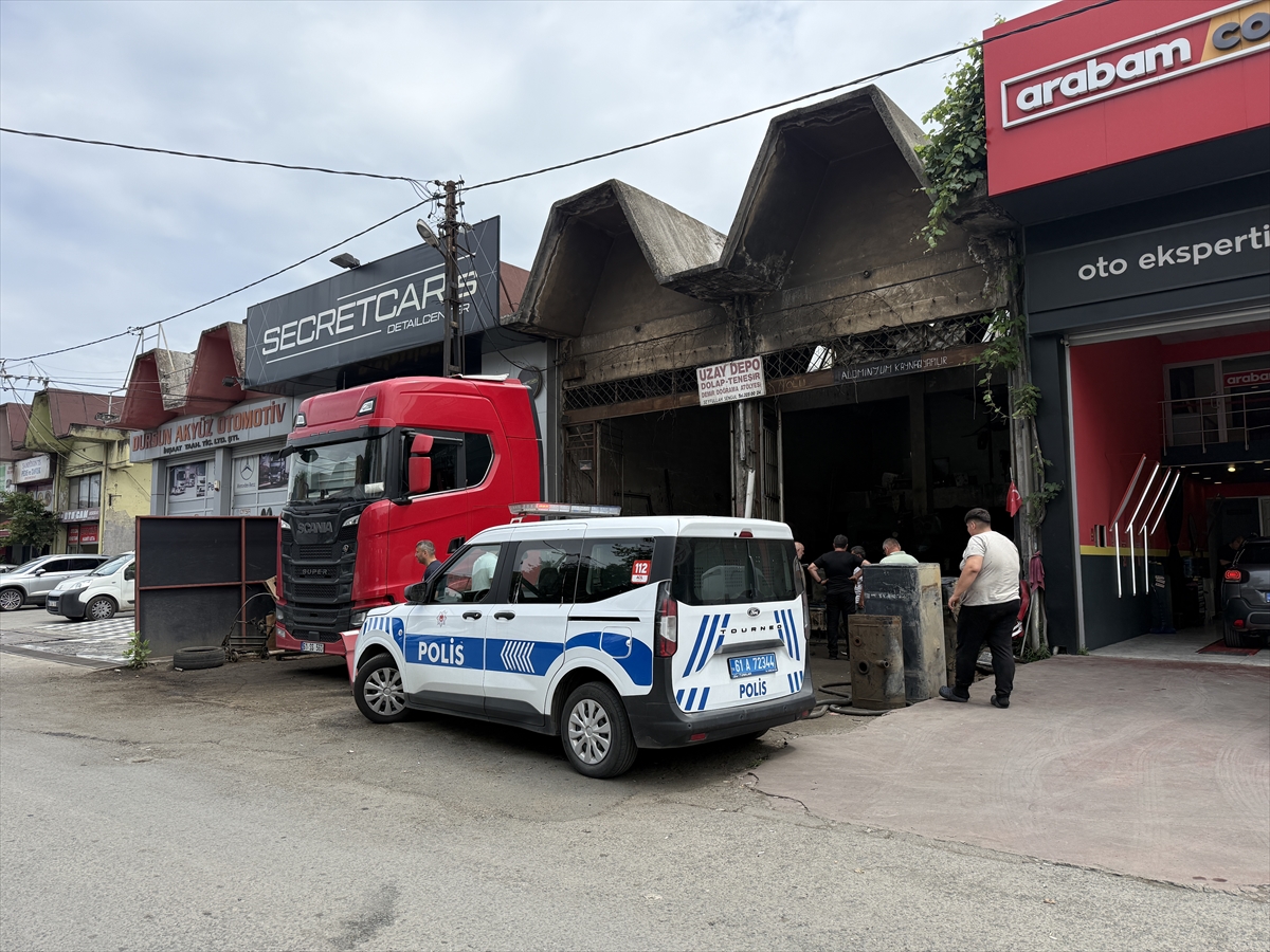 Trabzon'da Tırın Deposunda Patlama: 1 Yaralı
