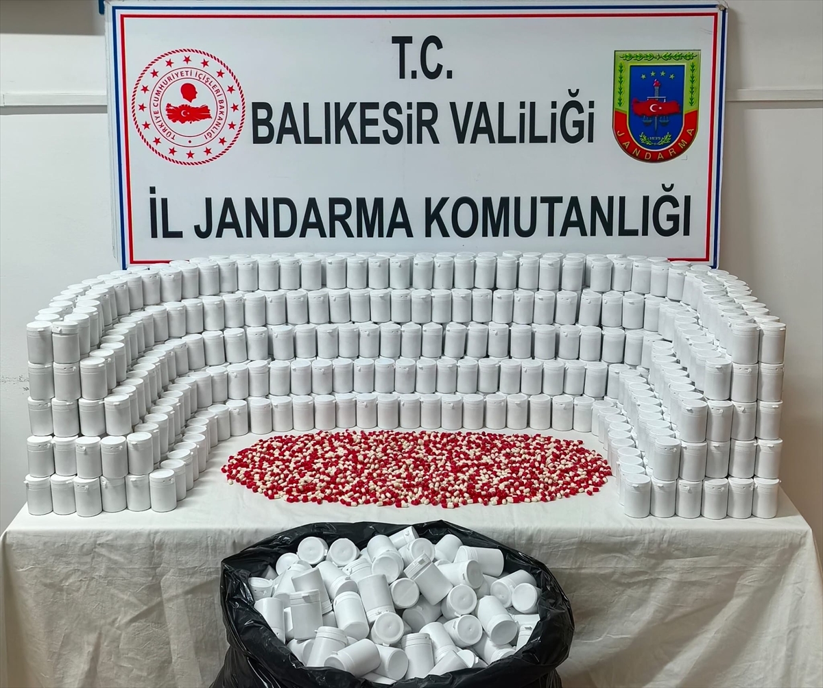 Balıkesir'de 78 bin hap yakalandı, şüpheli tutuklandı