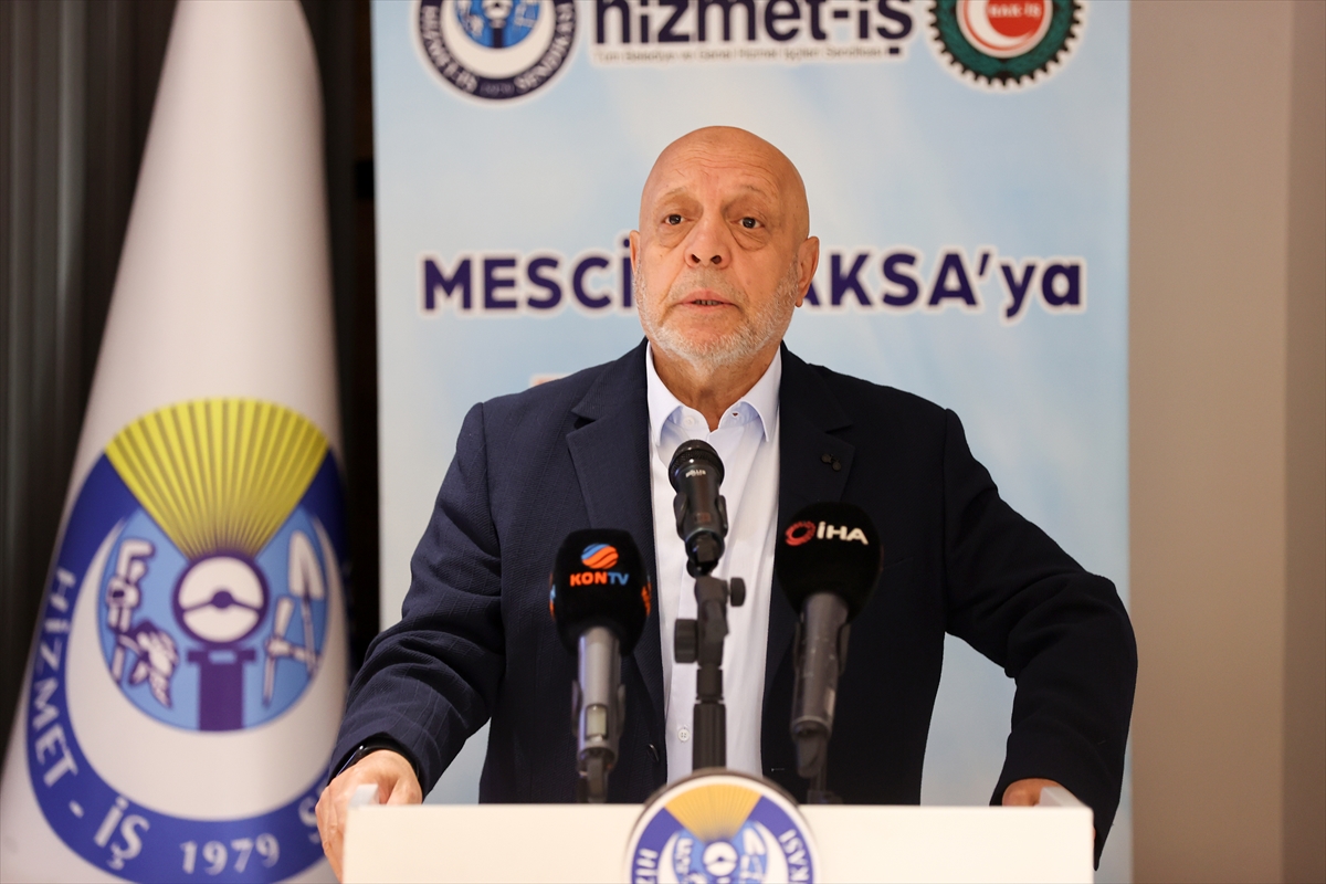 Arslan: Filistin, HAK-İŞ'in kırmızı çizgisidir