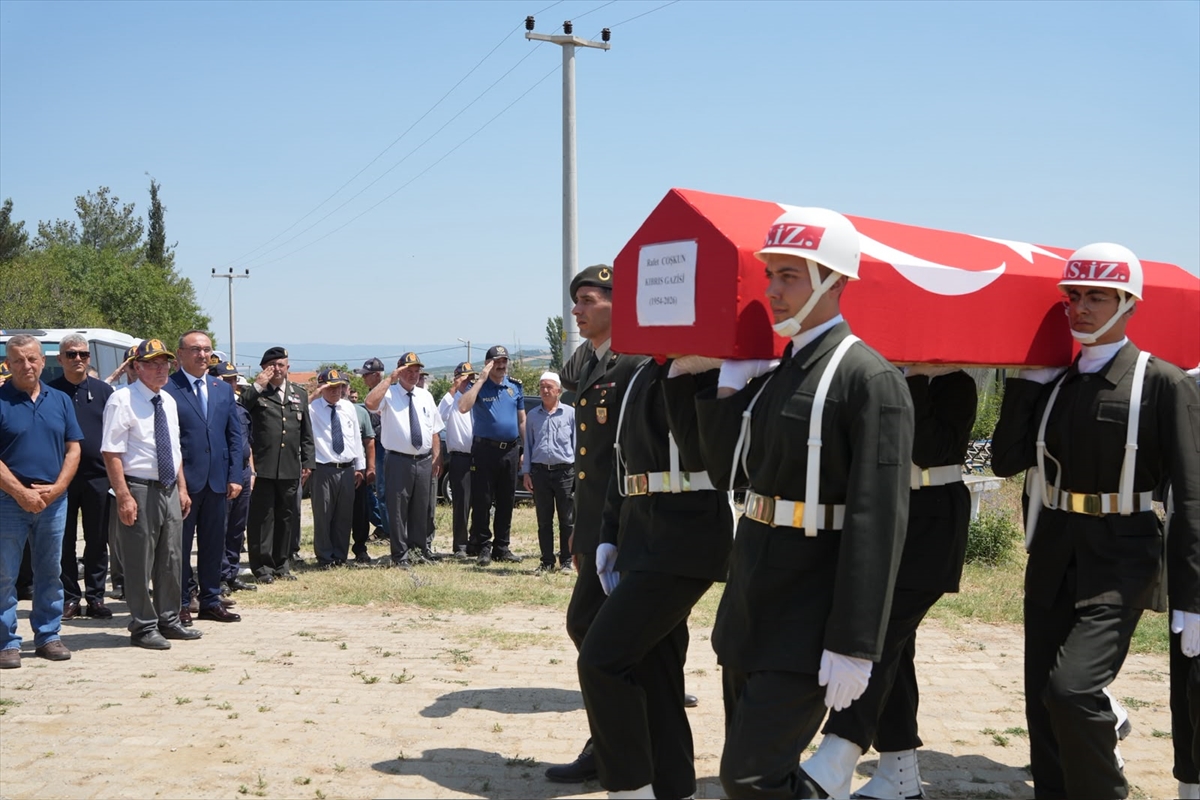Tekirdağ'da Kıbrıs Gazisi Rafet Coşkun son yolculuğuna uğurlandı
