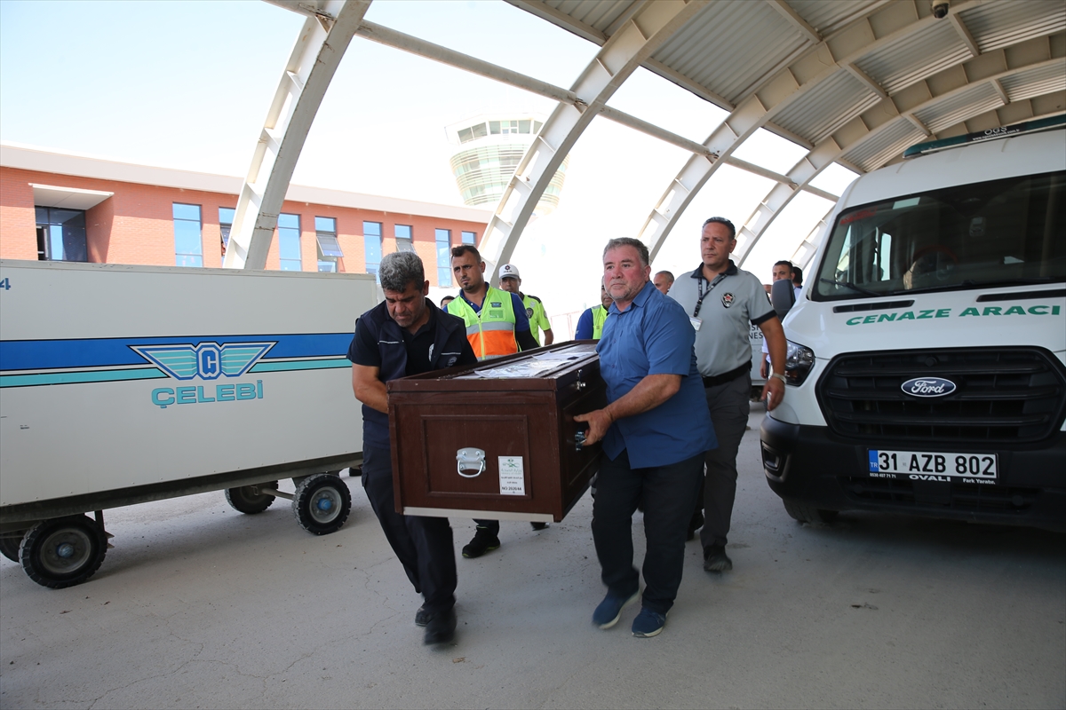 Suudi Arabistan'daki yangında ölen 4 Türk Hatay'a getirildi