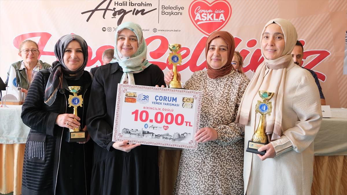 Çorum Hitit Festivali'nde Geleneksel Yemek Yarışması Heyecanı