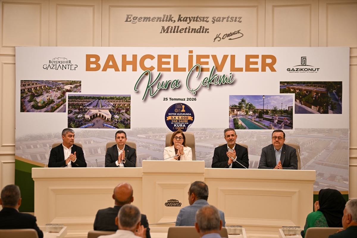 Gaziantep Bahçelievler Projesi: İlk 500 hak sahibi kura