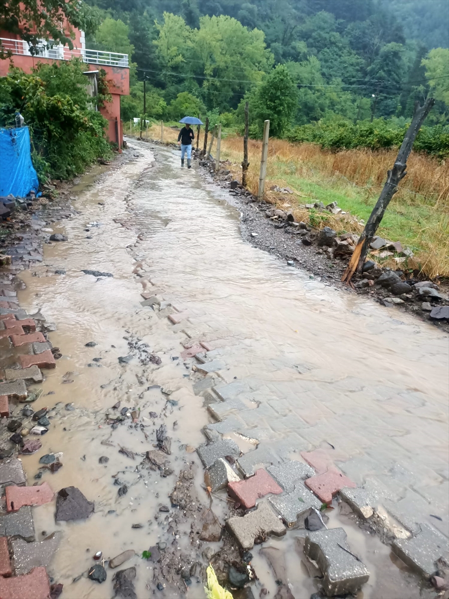 Kastamonu Doğanyurt'ta şiddetli sağanak: Sel baskınları