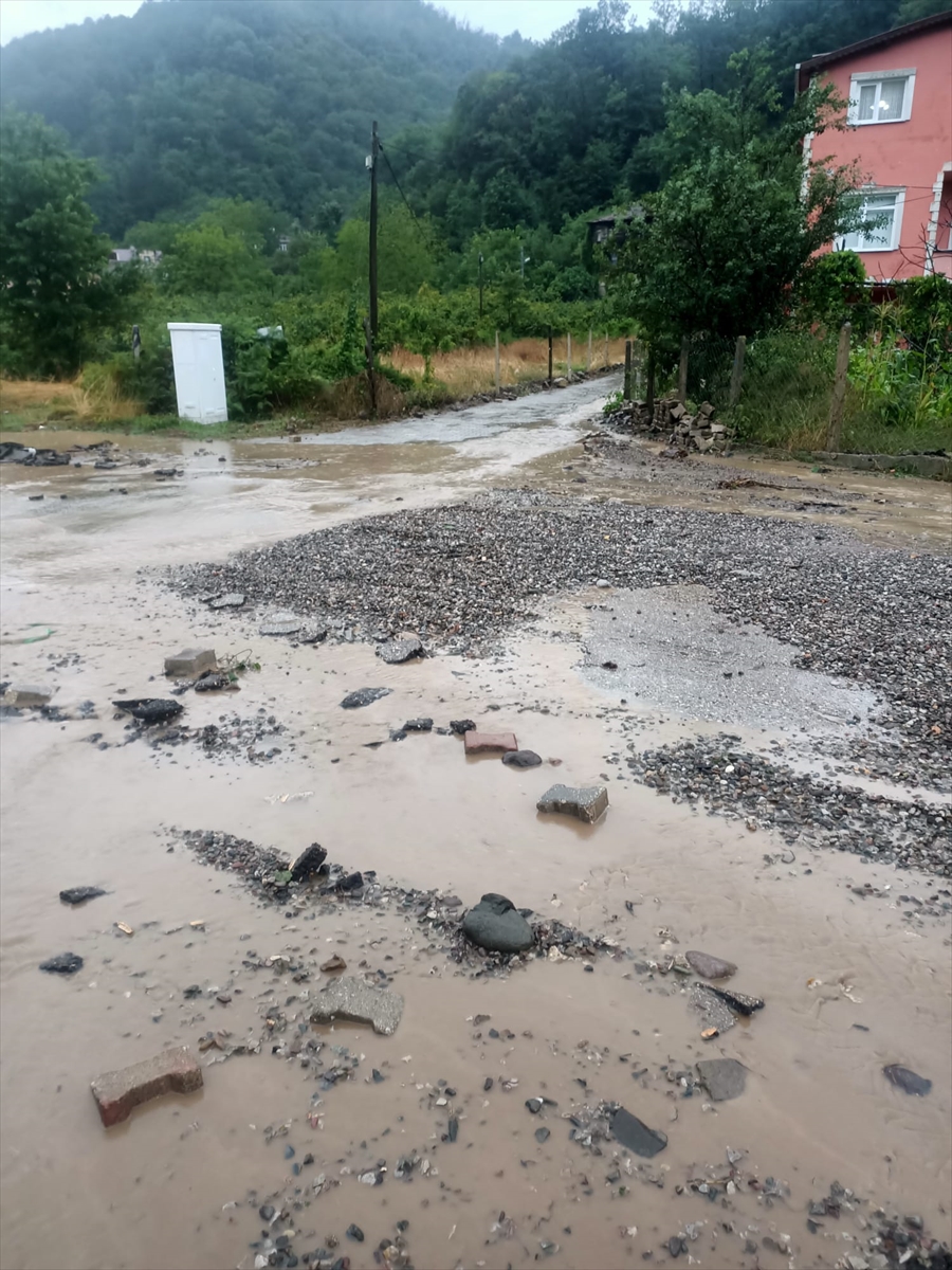 Kastamonu Doğanyurt'ta şiddetli sağanak: Sel baskınları