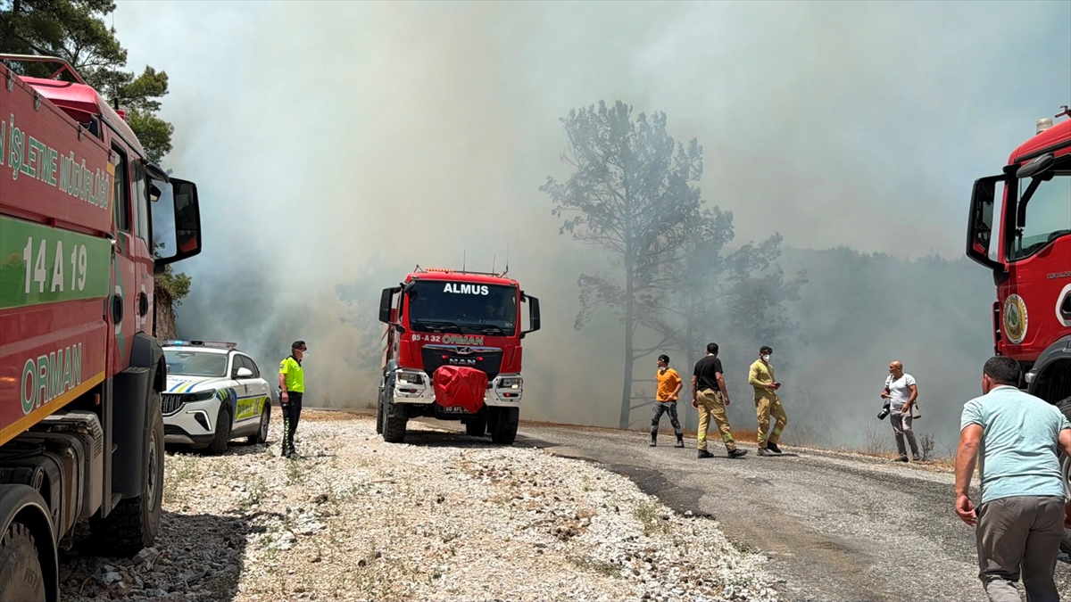 Alanya'da orman yangını: Havadan ve karadan müdahale sürüyor