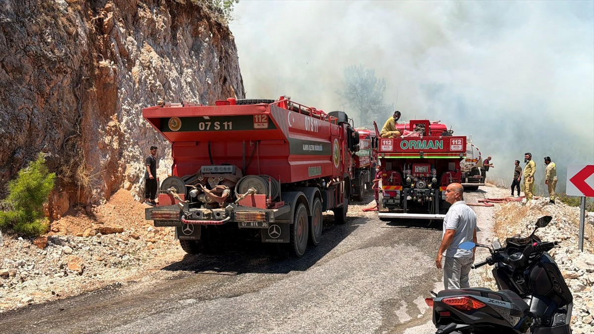 Alanya'da orman yangını: Havadan ve karadan müdahale sürüyor
