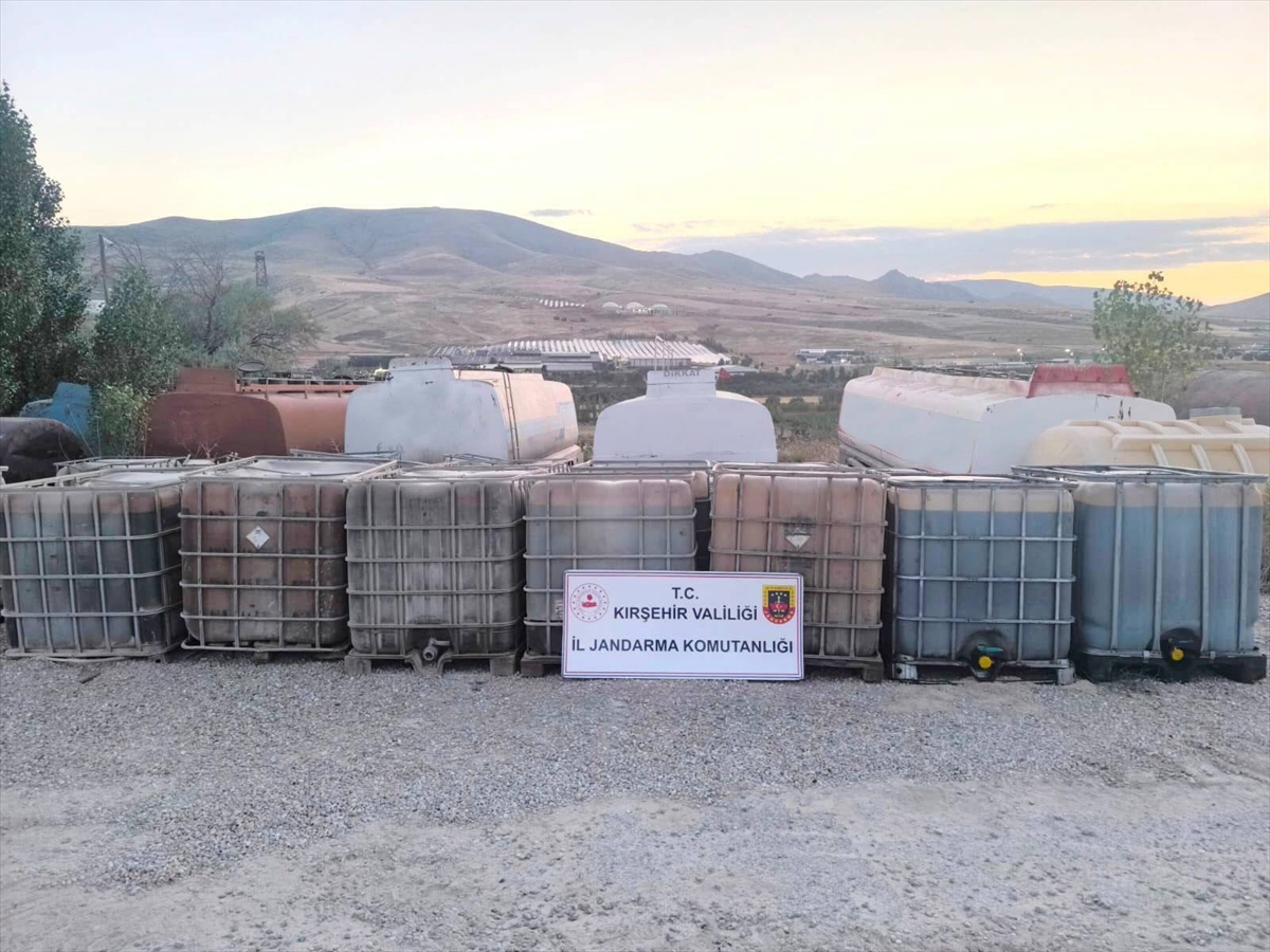 Kırşehir'de kaçak akaryakıt operasyonu: 29 bin litre ele geçirildi