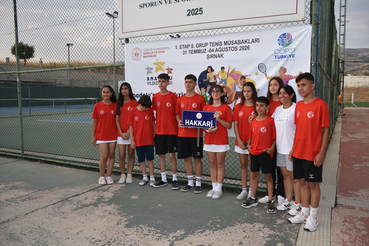 Şırnak'ta ANALİG Tenis Grup Müsabakaları Başladı: 90 Sporcu Katılıyor