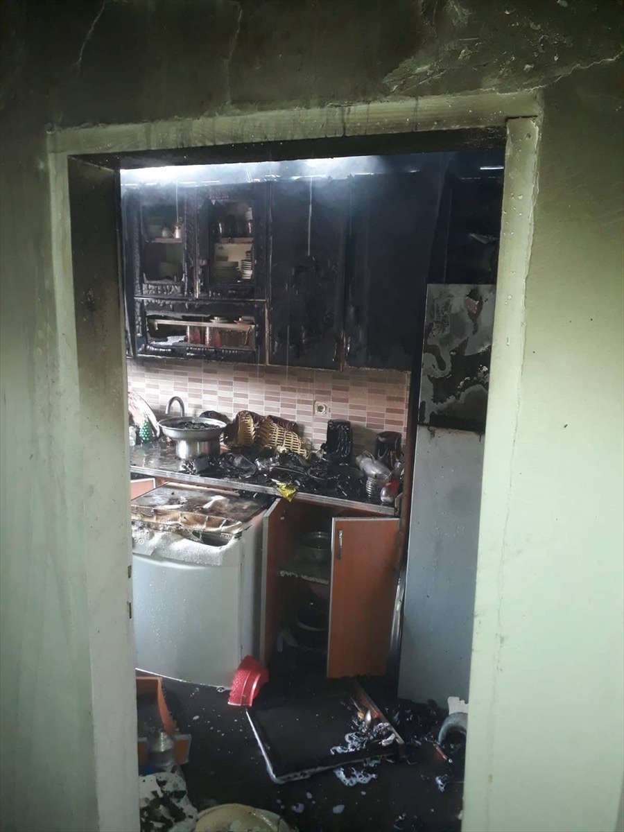Ordu'da yangın sırasında mutfak tüpü patladı: 5 yaralı