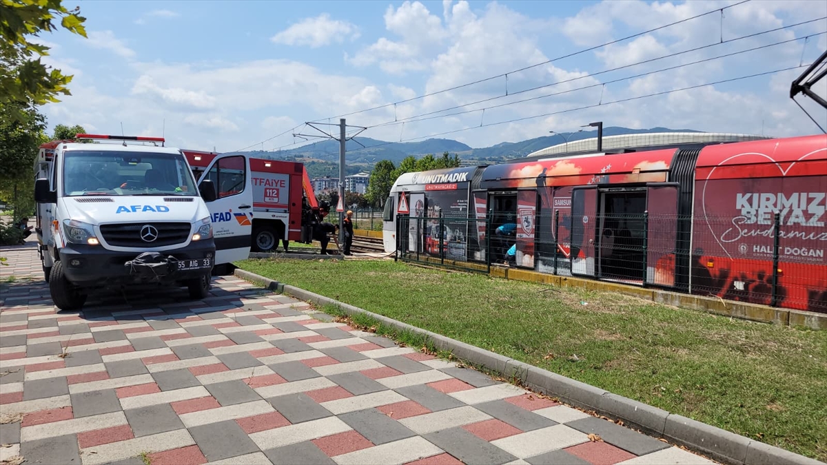 Samsun'da UMKE Haftası: Tramvay kazası tatbikatı düzenlendi