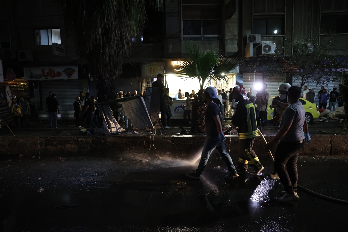 GÜNCELLEME 2 - Suriye'nin başkenti Şam’da meydana gelen şiddetli patlamada 2 kişi ölü, 13 kişi yaralandı