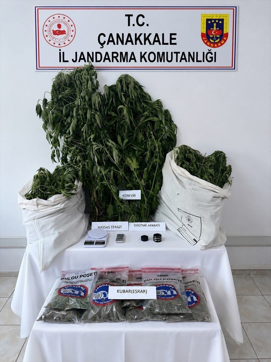 Çanakkale'de uyuşturucu operasyonu: 14 zanlıdan 5'i tutuklandı